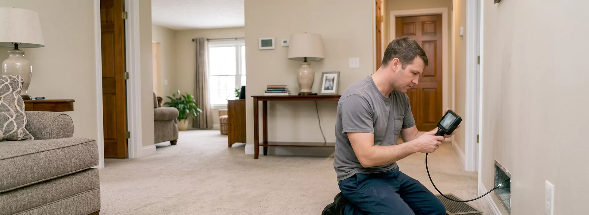 Air Duct Camera Inspection in Garland, Texas