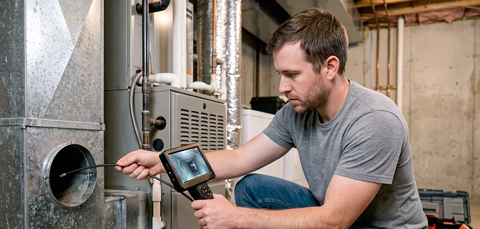 Air Duct Camera Inspection in Garland, TX