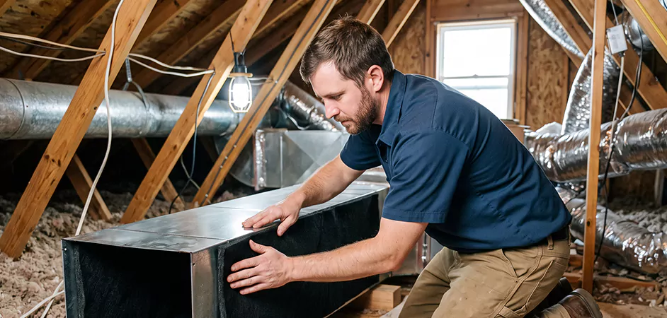 Acoustic Duct Liner Installation in Garland