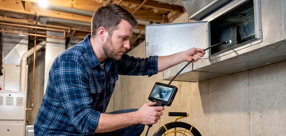 Post-Renovation Duct Inspection in Garland
