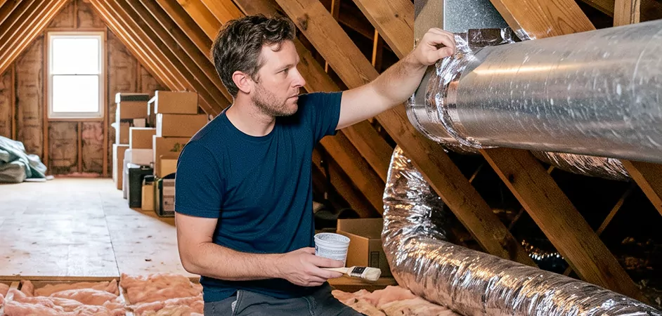 Duct Board Leak Repair in Garland