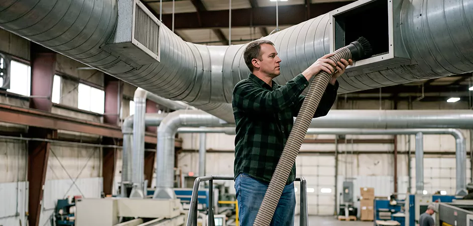 Post-Construction Duct Cleaning in Garland