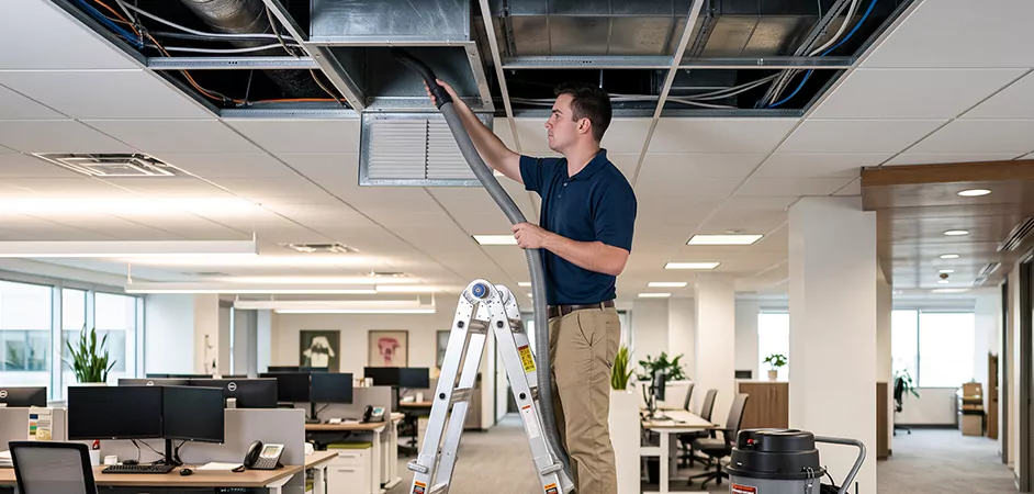 Restaurant Dining Room Duct Cleaning in Garland