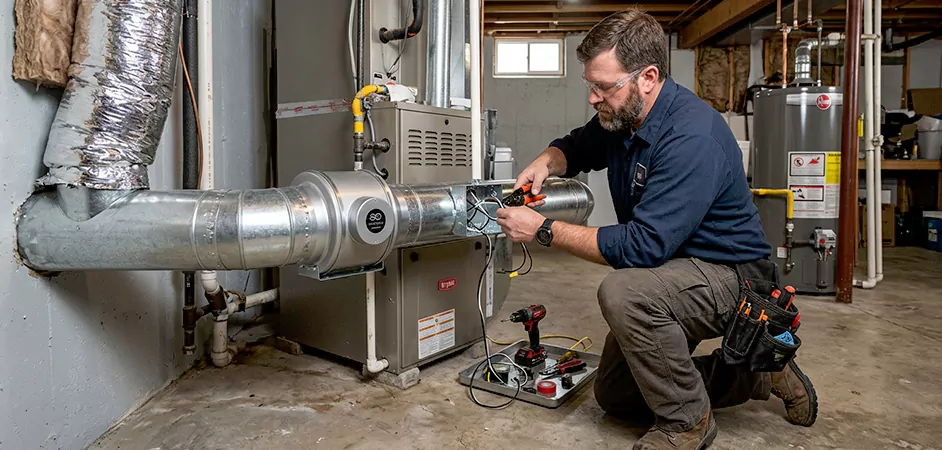 Booster Fan Installation in Garland