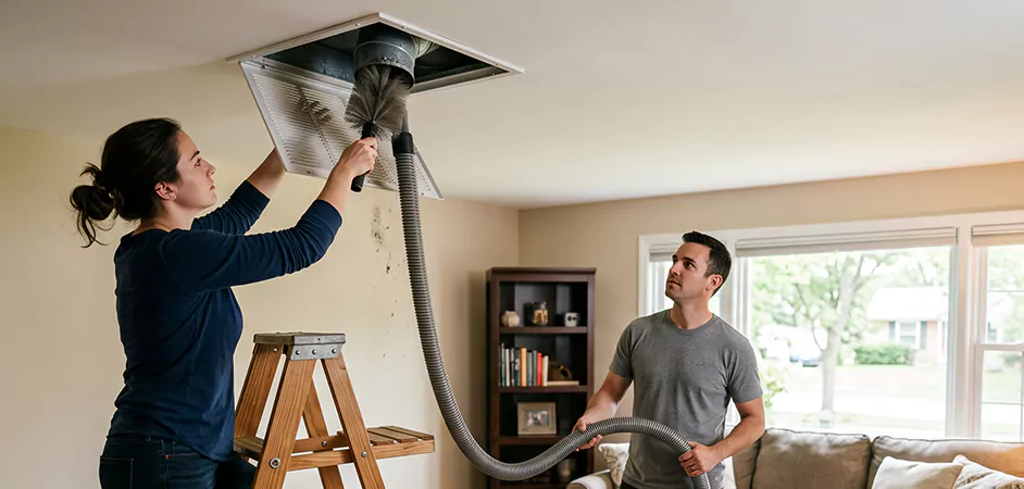 Roof and Wall Exhaust Cap Cleaning in Garland