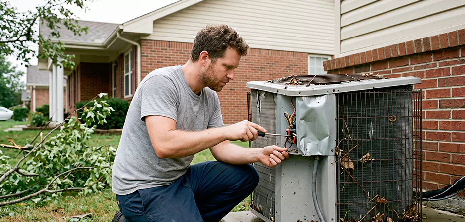 Storm Damage HVAC Restoration in Garland