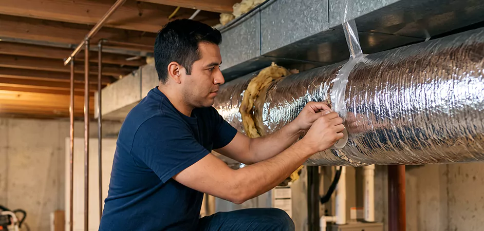 Duct Insulation Upgrade in Garland